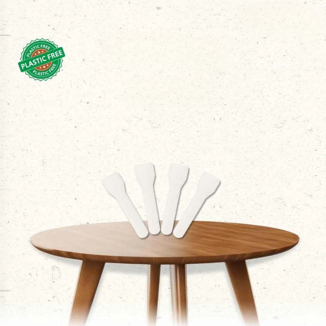 Bagasse Cutlery Ice Cream Spoon